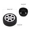 Juvielich RC Car Wheel Tires 1.02" RC Car Drift Wheels RC Tires Wheel Rims Crossing Plastic Off-Road Parts Car Truck Model Wheel Black 4PCS view 2