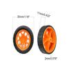 Juvielich Rubber RC Car Wheel Tires 1.18" RC Car Drift Wheels RC Tires Wheel Rims Crossing Rubber Off-Road Parts Car Truck Model Wheel Orange 4PCS view 2