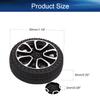 Juvielich RC Car Wheel Tires 1.18" RC Car Drift Wheels RC Tires Wheel Rims Crossing Plastic Off-Road Parts Car Truck Model Wheel Black 2PCS view 2