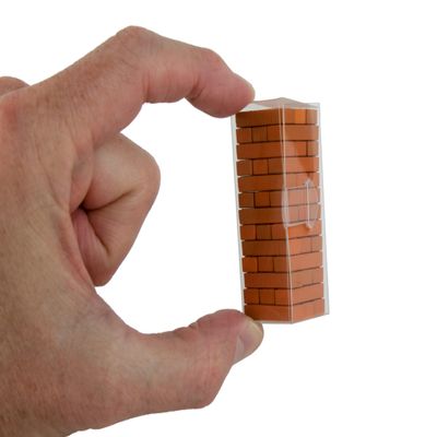 World's Smallest Jenga | Miniature Classic Game | Wooden Blocks Stacking Tumbling Tower Game | Party Games for Kids & Families | Easter Basket Stuffers | Ages 6+