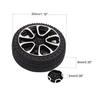 Juvielich RC Car Wheel Tires 1.18" RC Car Drift Wheels RC Tires Wheel Rims Crossing Plastic Off-Road Parts Car Truck Model Wheel Black 4PCS view 2