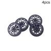 Juvielich RC Car Wheel Tires 1.18" RC Car Drift Wheels RC Tires Wheel Rims Crossing Plastic Off-Road Parts Car Truck Model Wheel Black 4PCS view 4