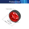 Juvielich Rubber RC Car Wheel Tires 1.18" RC Car Drift Wheels RC Tires Wheel Rims Crossing Rubber Off-Road Parts Car Truck Model Wheel Red 4PCS view 2