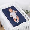 PHF Baby Changing Pad Covers for Boys Girls, 2 Pack Ultra Soft Breathable Microfiber Changing Pad Table Sheets for Most Baby Changing Pads, Light Grey & Navy view 3