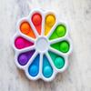 Toynk Pop Fidget Toy 10-Button Rainbow Numbers Silicone Bubble Popping Game view 2