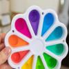 Toynk Pop Fidget Toy 10-Button Rainbow Numbers Silicone Bubble Popping Game view 3