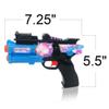 ArtCreativity Light Up Toy Guns for Kids (Set of 2), Red and Blue Space Blasters with Flashing LEDs and Sound Effects, Cool Futuristic Toy Guns for Boys and Girls, Batteries Included view 3