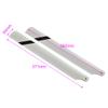 Fancyes 2Pcs Main Rotor Blade 360mm 450L 480 450-480 RC Helicopter view 4