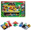 Popular Playthings Magnetic Vehicles for Toddlers 1-3, Mix or Match Car Toys, 21 Piece Gift for Kids - Vehicles Green view 1
