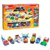 POPULAR PLAYTHINGS Magnetic Vehicles for Toddlers 1-3, Mix or Match Car Toys, 21 Piece Gift for Kids - Vehicles Orange view 1