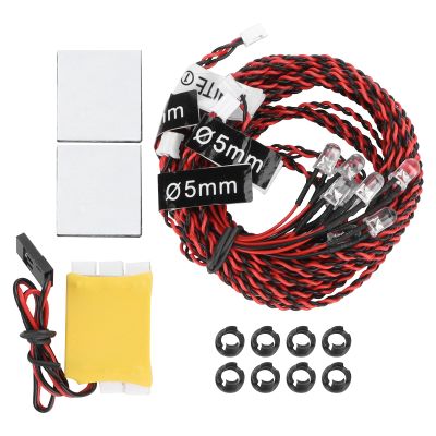 01 02 015 LED Light Kit, RC Airplane Flash RC LED Light Kit Night for C Airplane Aircraft Plane for Kids