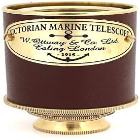 1915 Victorian Marine Telescope Ottway London Spyglass Royal Antique Look Vintage Pirate Solid Brass