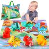 ALASOU 7 PCS Dinosaur Fantastic Creatures Car Toys for 1 Year Old Boy with Playmat/Storage Bag|Baby Toys 1 Year Old Boy Gifts for Toddler Toys 1-2|1st Birthday Gift for Infant 12 18 Months view 1