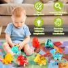ALASOU 7 PCS Dinosaur Fantastic Creatures Car Toys for 1 Year Old Boy with Playmat/Storage Bag|Baby Toys 1 Year Old Boy Gifts for Toddler Toys 1-2|1st Birthday Gift for Infant 12 18 Months view 4