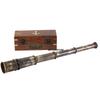 1920 Marine Telescope Collectible Dcor Nautical Spyglass Antique Mounted Solid Brass 15 Inch Pirate Telescope with Wooden Box view 2