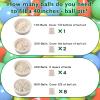 TRENDPLAY Plastic Balls for Ball Pits - Pack of 100 Hollow Balls- Safe and Exciting Playtime - Perfect for Toddler Baby Pools,Party,Festival Decoration, Pearl Blue+ Green view 4