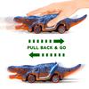 FFTROC Dinosaur Toys for Kids 3-5 Pull Back Cars 6 Pack - Monster Trucks Toys for 3-5 Year Old Boys view 2