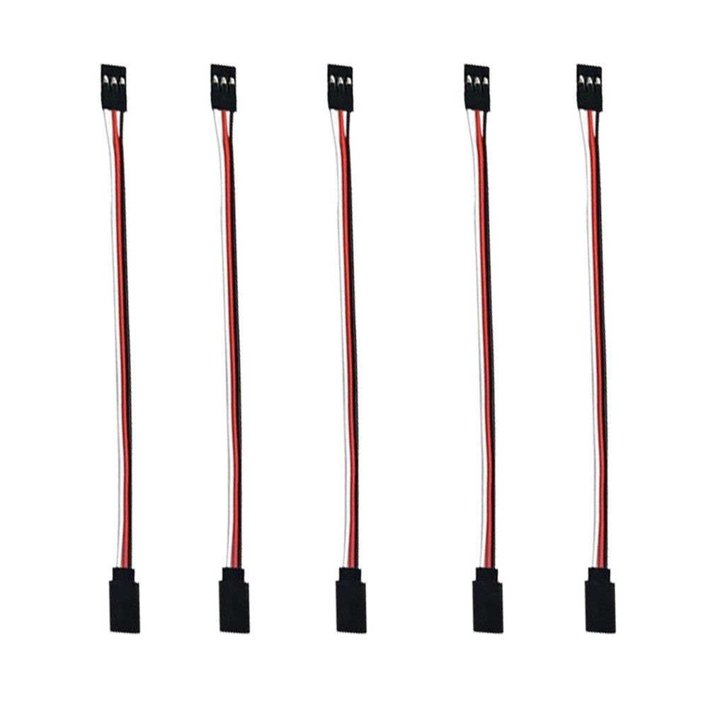 3-pin servo Extension, Male-Female JR Plug servo Extension Lead Cable, Used for RC Quadcopter Aircraft (5 Sizes) 30 cm/11.8in 5PCS