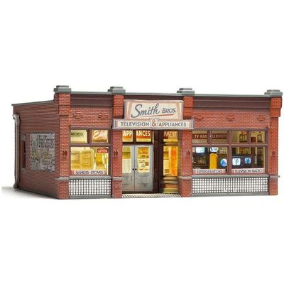 Woodland Scenics Built & Ready "Smith Brothers TV & Appliance Store", HO Scale