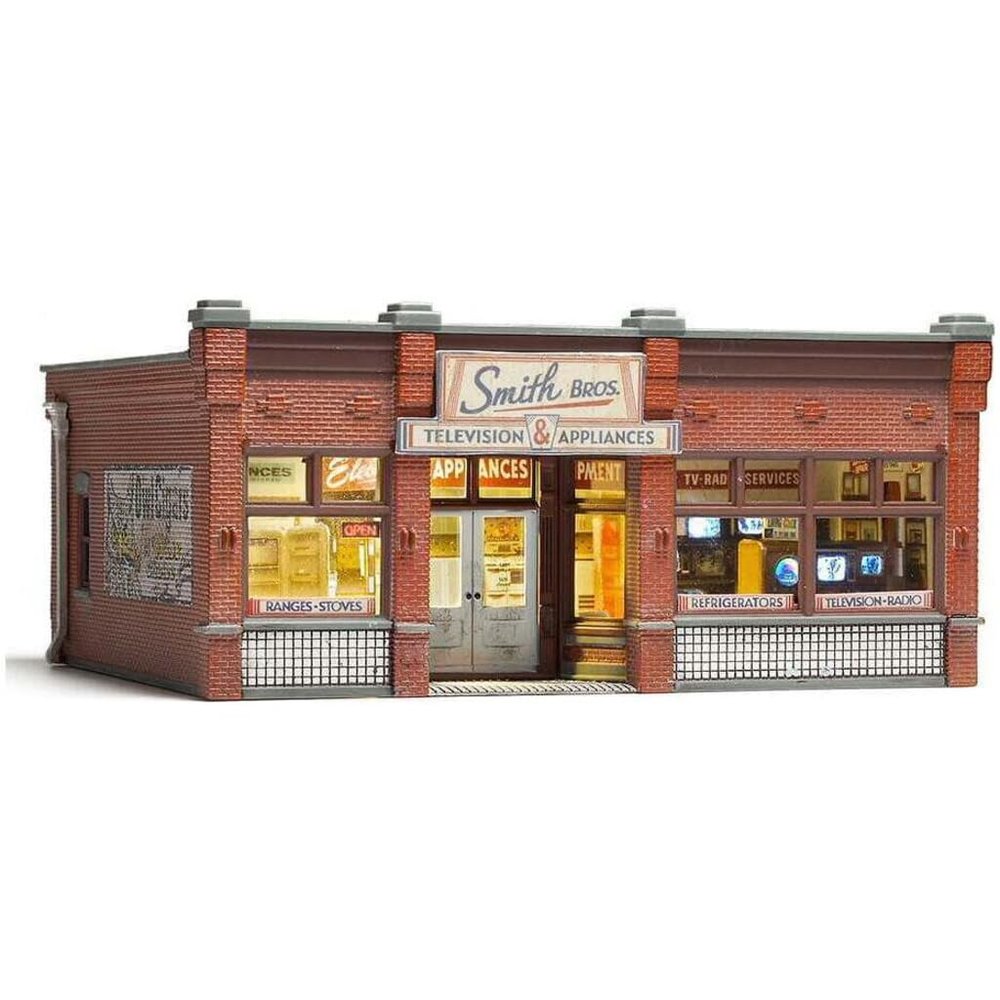 Woodland Scenics Built & Ready "Smith Brothers TV & Appliance Store", HO Scale