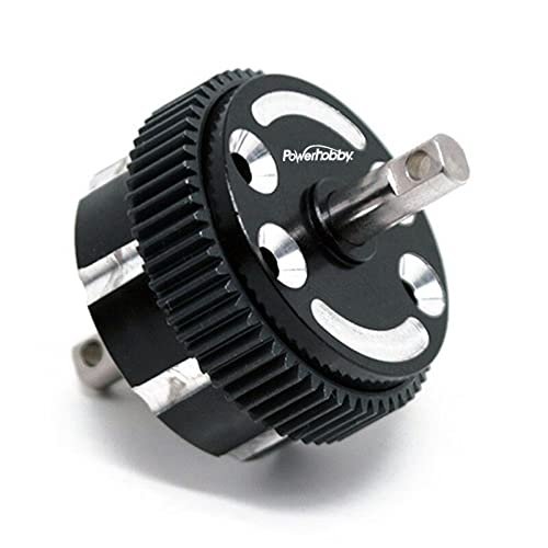 Powerhobby Aluminum Sealed Differential/Diff case with Hardened Steel cog Differential Gear FITS 1/10 2WD Traxxas Stampede/Rustler/Bandit / 2WD Slash/and Monster Jam Vehicles