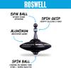 Plexity Labs UFO Tops Roswell - Metal Spinning Fidget Top - Inspired by The Documented 1947 UFO Sighting in Roswell, New Mexico (Color: Midnight Black) view 2
