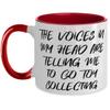 Brilliant Toy Collecting Gifts, The Voices in My Head are Telling Me to Go Toy Collecting, Holiday Two Tone 11oz Mug For Toy Collecting view 1