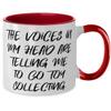 Brilliant Toy Collecting Gifts, The Voices in My Head are Telling Me to Go Toy Collecting, Holiday Two Tone 11oz Mug For Toy Collecting view 2