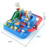 Deevoka Race Track Game Squad Crane Toys Mechanical Playset Educational Dinosaur Car Adventure Train Toy Cars for Gifts Children - view 3