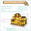 Roroom DIY Miniature and Furniture Dollhouse Kit,Mini 3D Wooden Doll House Craft Model with Music Movement and LED,Creative Room Idea for Valentine's Day Birthday Gift(Mori Garden) view 3