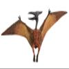 Gemini&Genius Pterosaur Dinosaur Toy for Kids, Pterodactyl Dinosaur Figure Gift- Stocking Stuffers, Party Favor, Goodie Bag Fillers, Cup Cake Toppers for Kids view 2