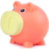 H&W Mini Piggy Bank, Cute Pig Go Oink-Oink, Shatterproof Coin Bank, Great First Money Bank (Orange) view 1