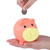 H&W Mini Piggy Bank, Cute Pig Go Oink-Oink, Shatterproof Coin Bank, Great First Money Bank (Orange) view 2