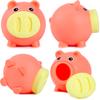 H&W Mini Piggy Bank, Cute Pig Go Oink-Oink, Shatterproof Coin Bank, Great First Money Bank (Orange) view 4