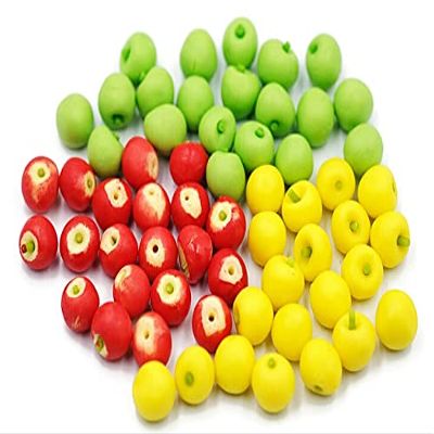 1shopforyou Realistic Fake Fruit Artificial Lifelike Mix Apple 20 pcs Dollhouse Miniatures Food Kitchen no.1