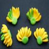 1shopforyou Realistic Fake Fruit Artificial Lifelike 2 Tone 5 Bunch of Bananas Dollhouse Miniatures Food Kitchen no.5 view 2