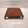 Box for Coins, velvet colour and compartments of choice customizable velvet burgundy in photo view 3