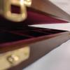 Box for Coins, velvet colour and compartments of choice customizable velvet burgundy in photo view 4