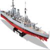 COBI Historical Collection: World War II Warships HMS HOOD view 4