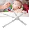 5 Point Baby Safety Strap Belt, Sturdy Easy to Use High Chair Straps Lightweight for Pushchair for Stroller(Gray Button 5-Point Strap) view 4