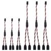 6Pack ShareGoo JR Twisted Servo Lead Extension JR 1 Male to 2 Female Y Cables Y Harness Servo Extension Cable Lead for RC Cars Trucks Airplanes Servo Receiver Connection view 1