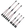 6Pack ShareGoo JR Twisted Servo Lead Extension JR 1 Male to 2 Female Y Cables Y Harness Servo Extension Cable Lead for RC Cars Trucks Airplanes Servo Receiver Connection view 3