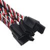 6Pack ShareGoo JR Twisted Servo Lead Extension JR 1 Male to 2 Female Y Cables Y Harness Servo Extension Cable Lead for RC Cars Trucks Airplanes Servo Receiver Connection view 4