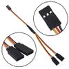 4Pcs ShareGoo 7.87" JR Plug Y Splitter Wire,JR Male to JST Female Y Harness Wire Adapter JR Servo Y Parallel Extension Cable Lead for SCX10 TRX-4 RC Crawler Receiver Servo Winch Fan Led Lights RC Boat view 2