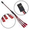 4Pcs ShareGoo 7.87" JR Plug Y Splitter Wire,JR Male to JST Female Y Harness Wire Adapter JR Servo Y Parallel Extension Cable Lead for SCX10 TRX-4 RC Crawler Receiver Servo Winch Fan Led Lights RC Boat view 4