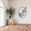 Romantic Flower Cherry Blossom Japanese Plant Sakura Blossoms Wall Sticker Art Decal for Girls Boys Kids Room Bedroom Nursery House Fun Home Decor Stickers Wall Art Vinyl Decoration Size (10x8 inch) view 3