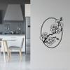 Romantic Flower Cherry Blossom Japanese Plant Sakura Blossoms Wall Sticker Art Decal for Girls Boys Kids Room Bedroom Nursery House Fun Home Decor Stickers Wall Art Vinyl Decoration Size (10x8 inch) view 4