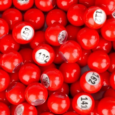 Regal Bingo-Raffle Balls Premium Red Calling Balls with Easy Read Window 7/8 (0.875) in for Large Group Games Game Night & Recreational Activities