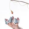AQKILO Shark Finger Puppet Set, Ocean Animal Puppet Show Theater Props, Novelty Toys Weird Stuff Gifts, 5 PCS view 3