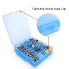 BTSKY Double Sided Toy Storage Organizer with 48 Compartments, Toy Organizer Carrying Case for Hot Wheels Car, Matchbox Cars, Mini Toys, Small Dolls, and more Mini Cars Collection(Blue) view 2